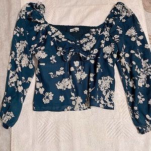 Abercrombie and fitch floral print blouse